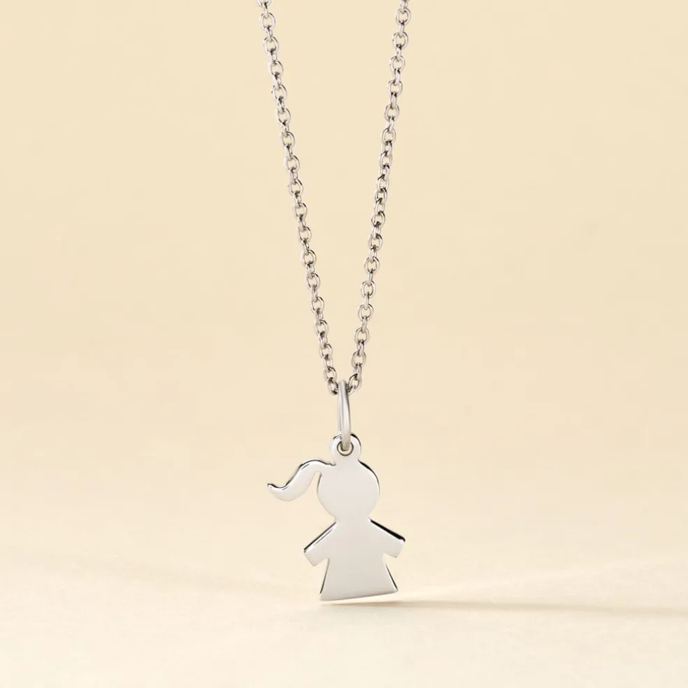 Pendentif Kids Argent Blanc