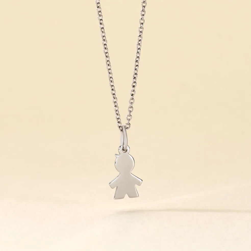 Pendentif Kids Argent Blanc