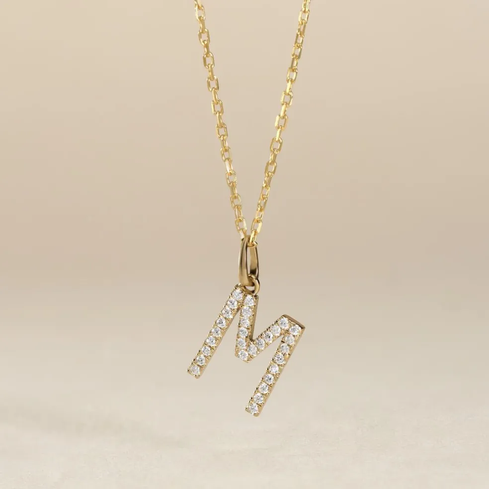Pendentif Klementine Or Jaune Oxyde De Zirconium