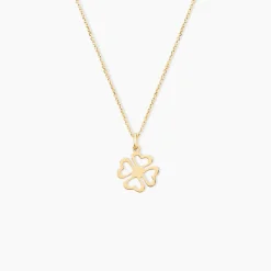 Pendentif Koulmia Trefle Or Jaune
