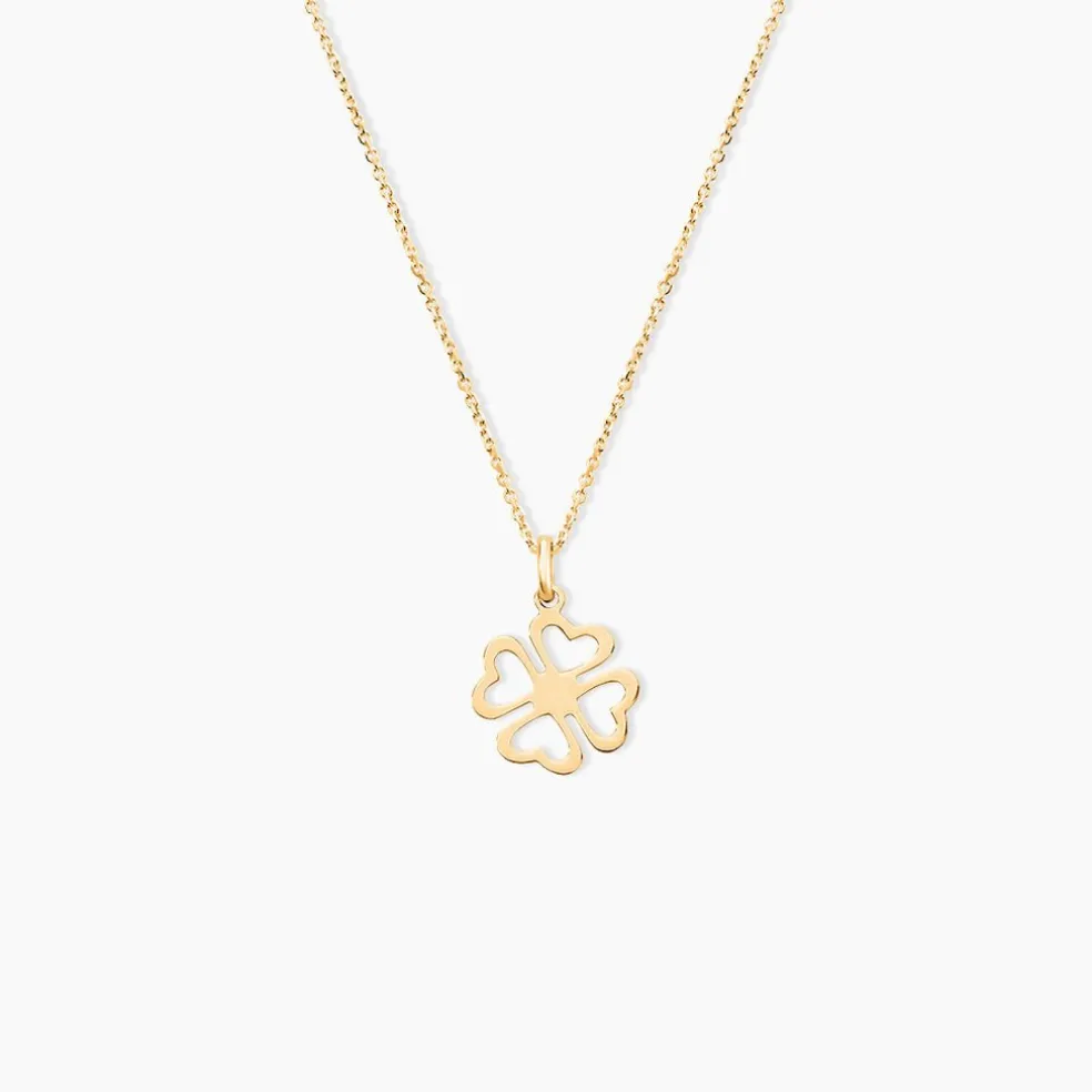 Pendentif Koulmia Trefle Or Jaune