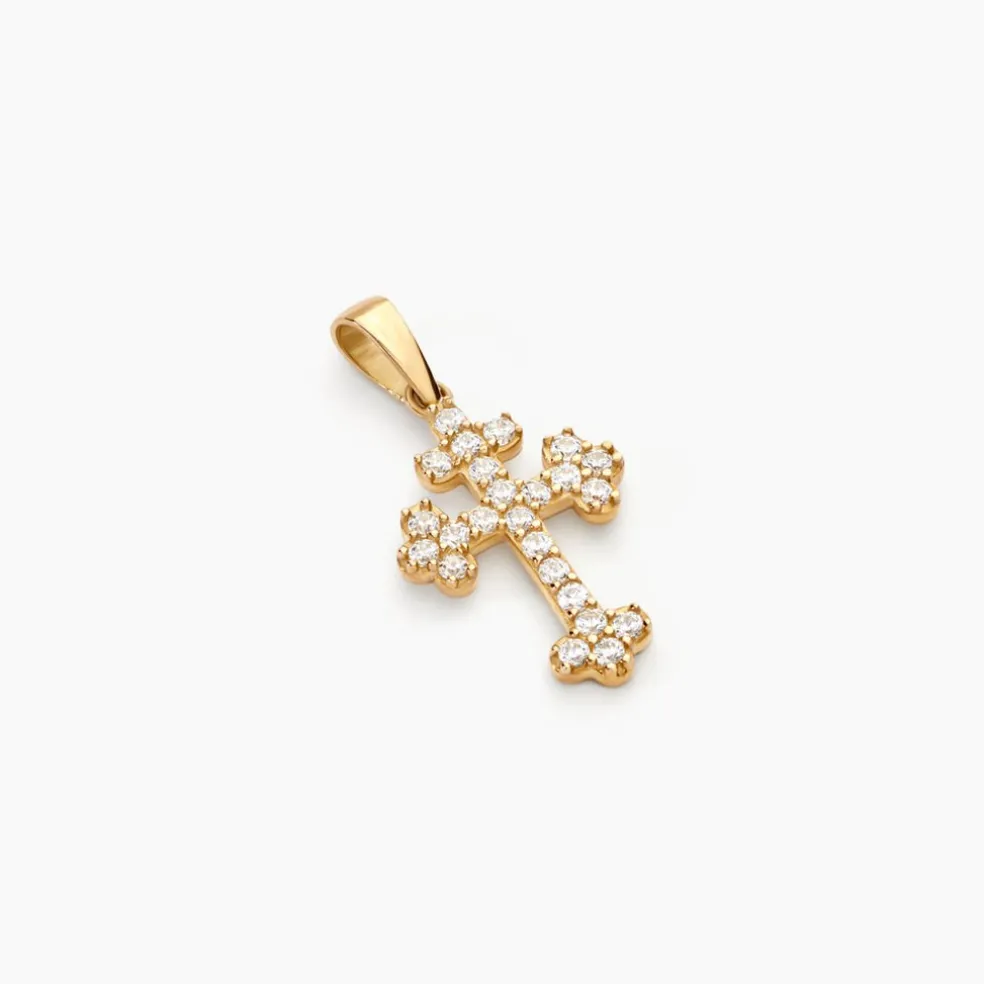 Pendentif Krister Or Jaune Oxyde De Zirconium