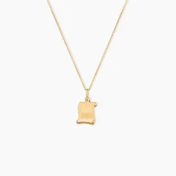 Pendentif Lamie Zodiaque Parchemin Or Jaune