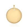 Pendentif Lulu Plaque Or Doré
