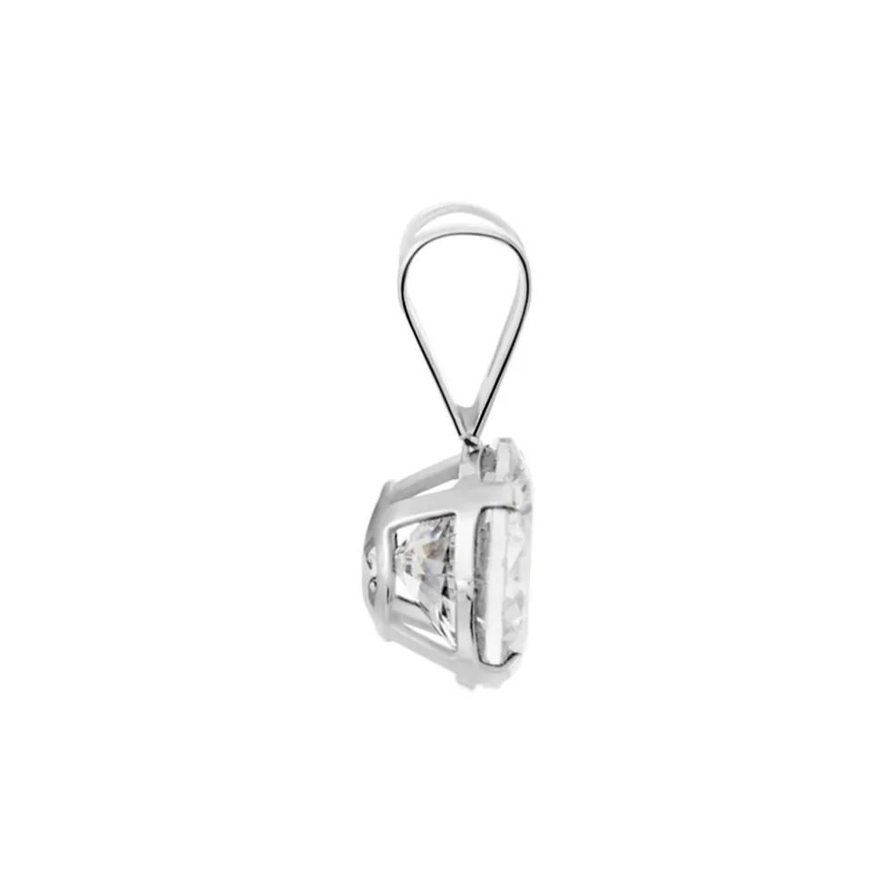 Pendentif Mabila Or Blanc Oxyde De Zirconium