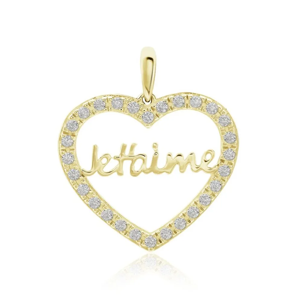 Pendentif Or Jaune Derry Oxyde De Zirconium