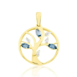 Pendentif Or Jaune Godolieba Topazes