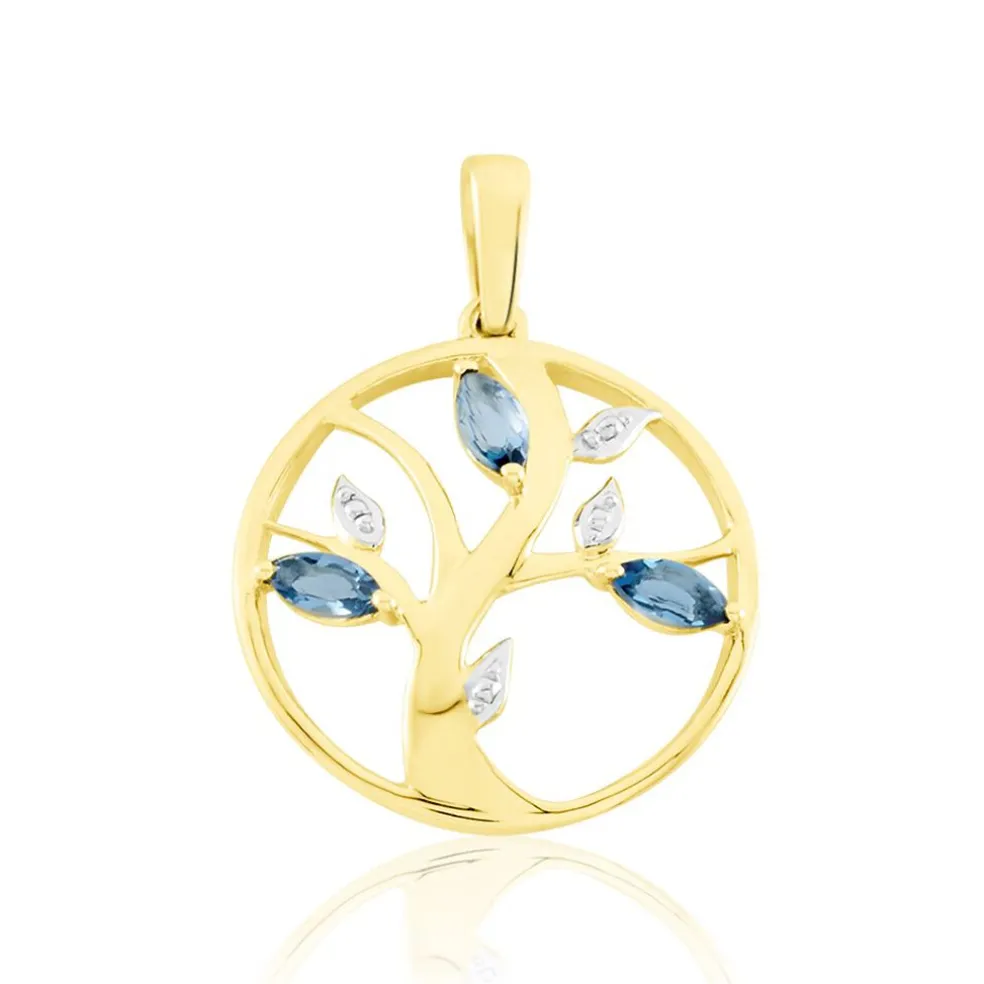 Pendentif Or Jaune Godolieba Topazes
