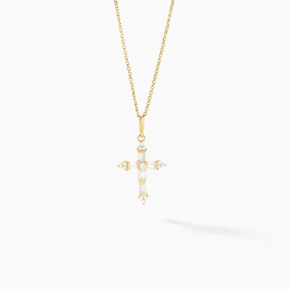 Pendentif Or Jaune Neottie Oxydes
