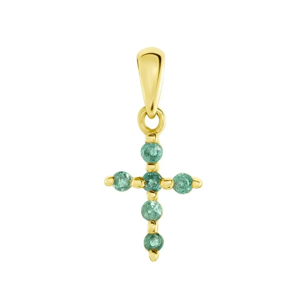 Pendentif Or Jaune Stanley Emeraude