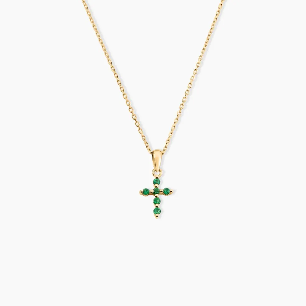 Pendentif Or Jaune Stanley Emeraude