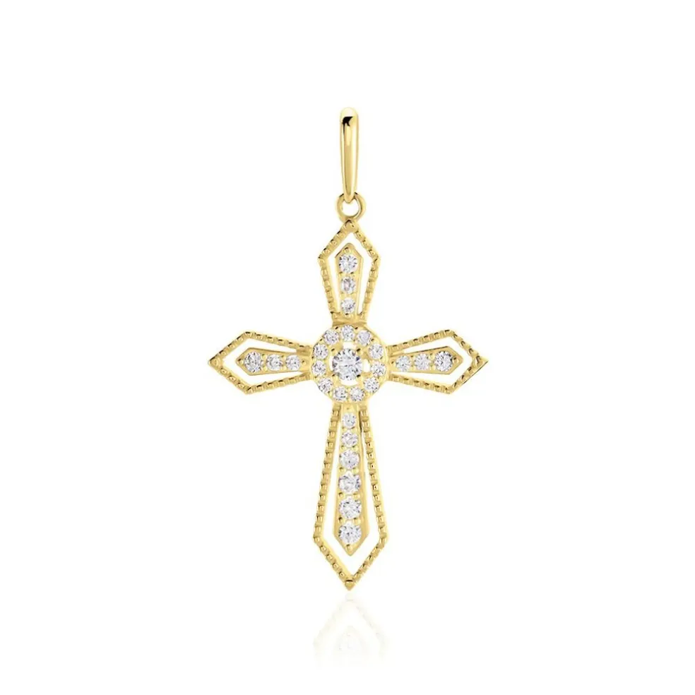 Pendentif Phrixus Or Jaune Oxyde De Zirconium
