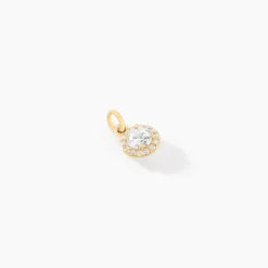 Pendentif Seghira Or Jaune Oxyde De Zirconium