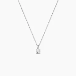 Pendentif Solitaire Aphrodite Or Blanc Diamant