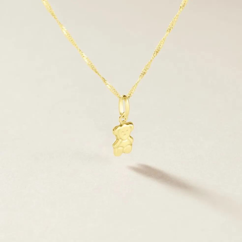 Pendentif Songea Ourson Or Jaune