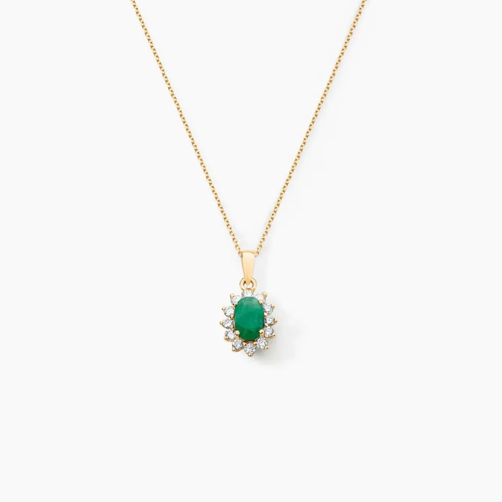 Pendentif Vladimir Or Jaune Rubis Diamants