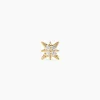 Piercing D'oreille Unitaire Geronimo Or Jaune Oxyde De Zirconium