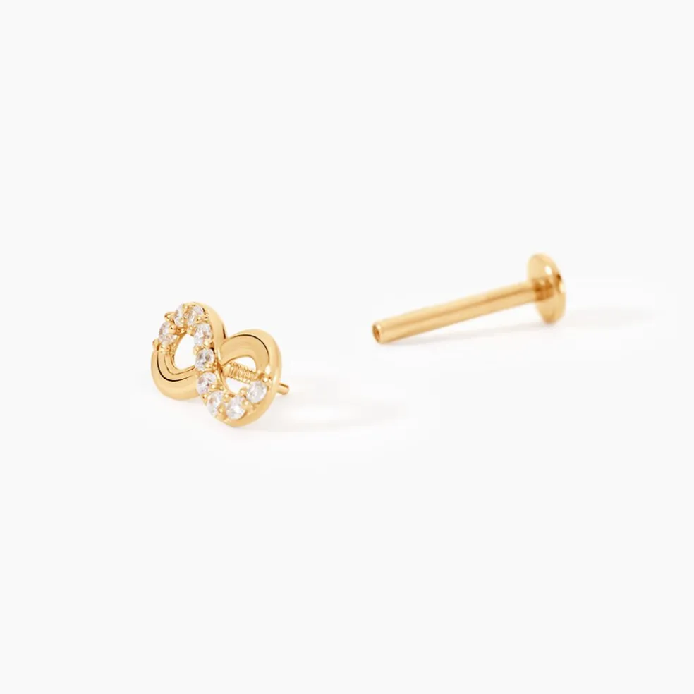 Piercing Erland Or Jaune Oxyde De Zirconium