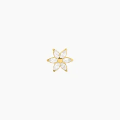Piercing Finna Acier Jaune Oxyde De Zirconium