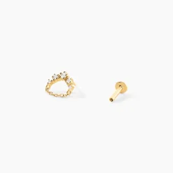 Piercing Mairwen Or Jaune Oxyde De Zirconium