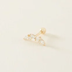 Piercing Nina Or Jaune Oxyde De Zirconium