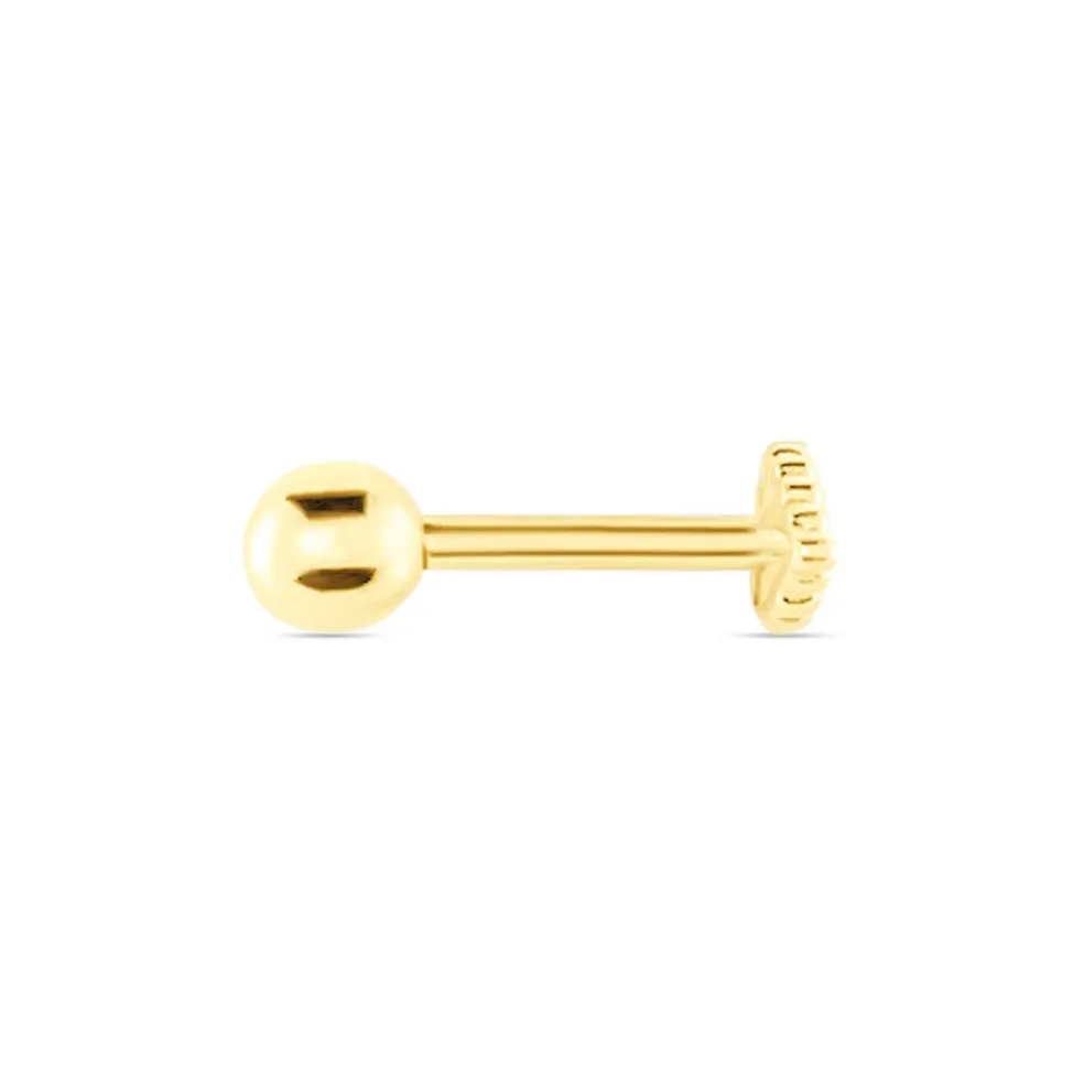 Piercing Oya Or Jaune Oxyde De Zirconium