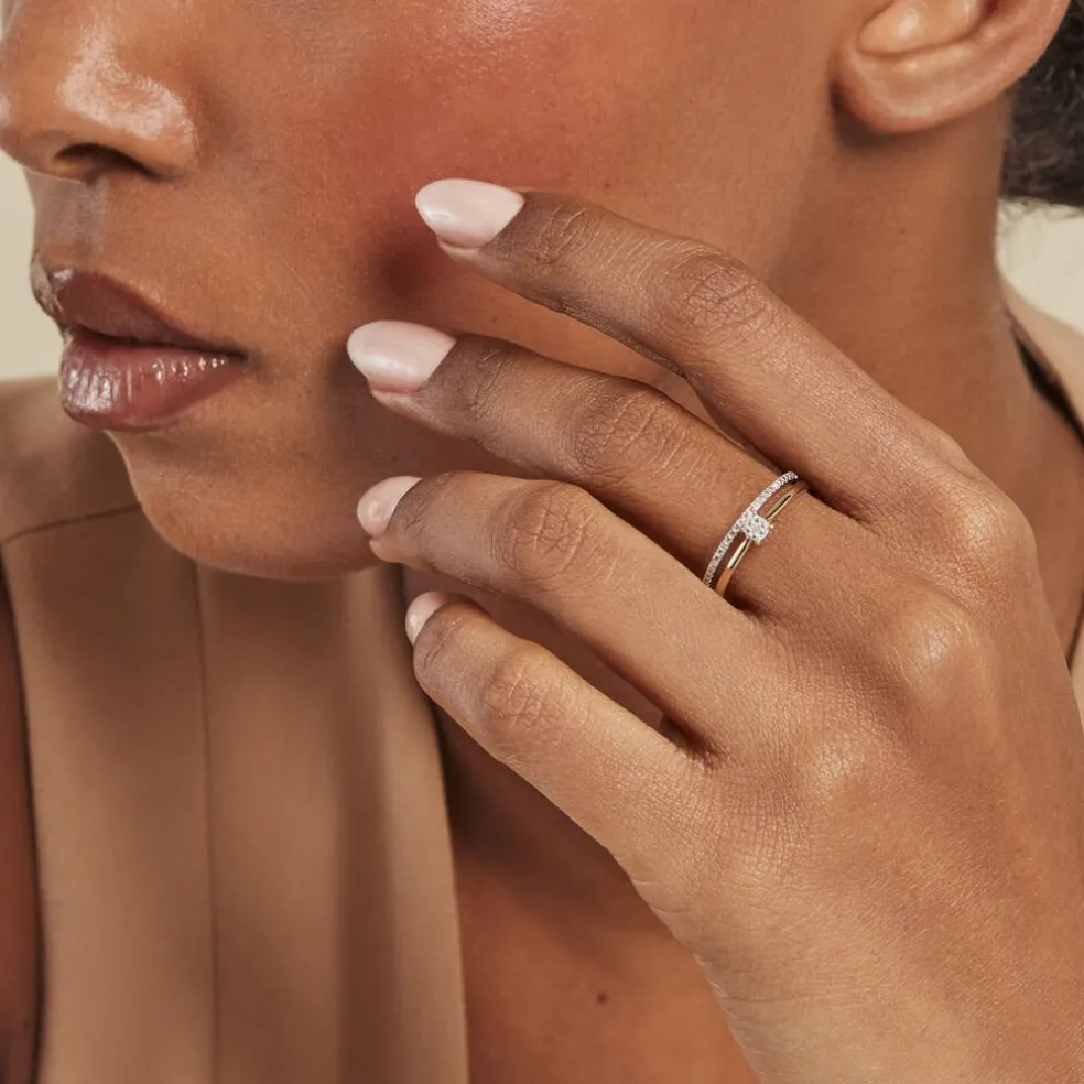 Solitaire Accompagne Marjani Or Jaune Diamant
