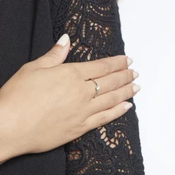 Solitaire  Natalia Pl Platine Blanc Diamant