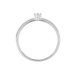 Solitaire  Natalia Platine Blanc Diamant