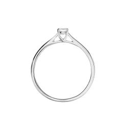 Solitaire  Victoria Platine Blanc Diamant